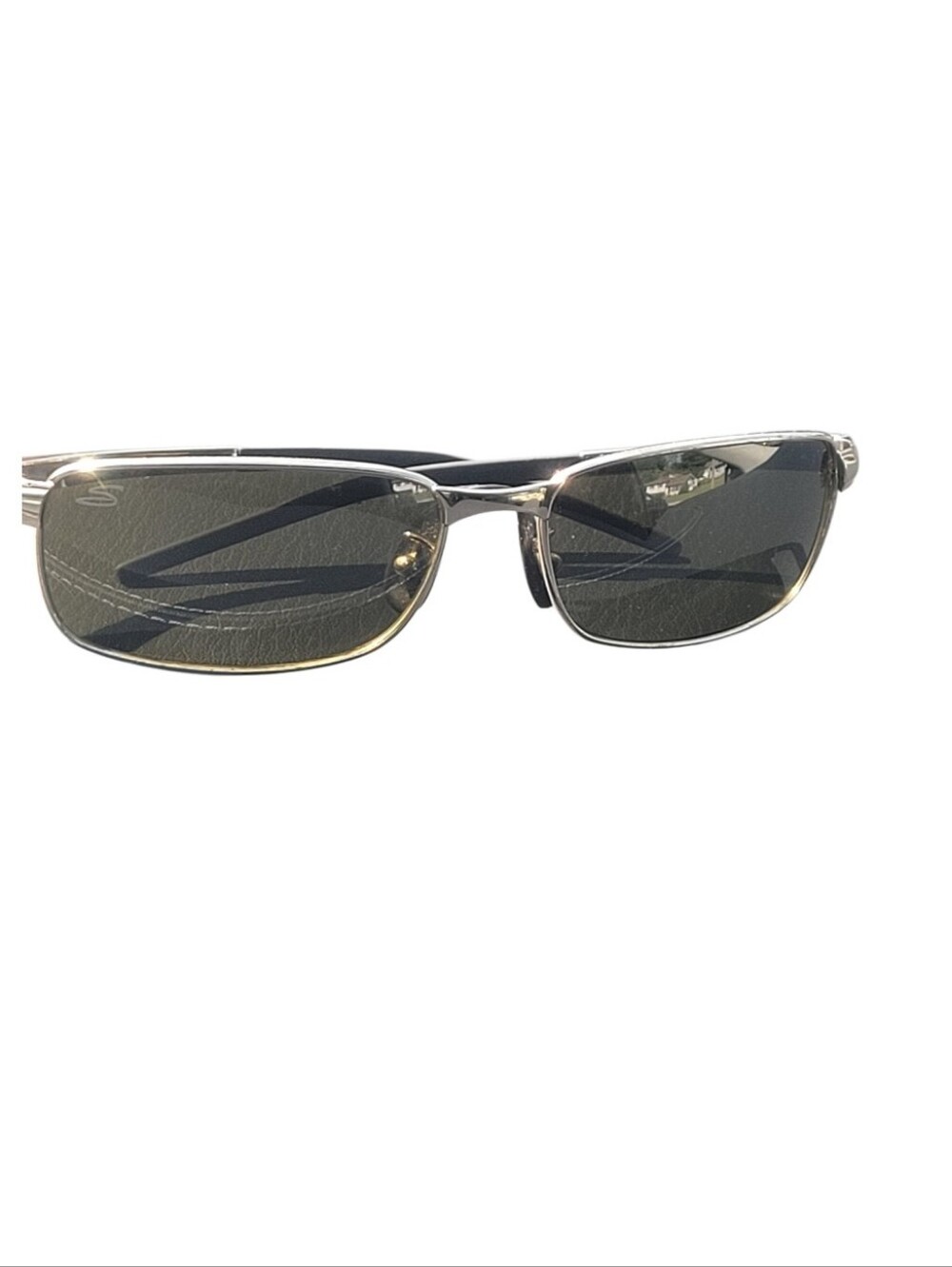 Serengeti Vento 7296 Sunglasses Silver Frame Gray Polarized Drivers Lens Italy
